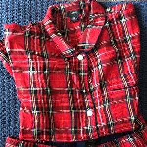 Good tidings flannel pj set